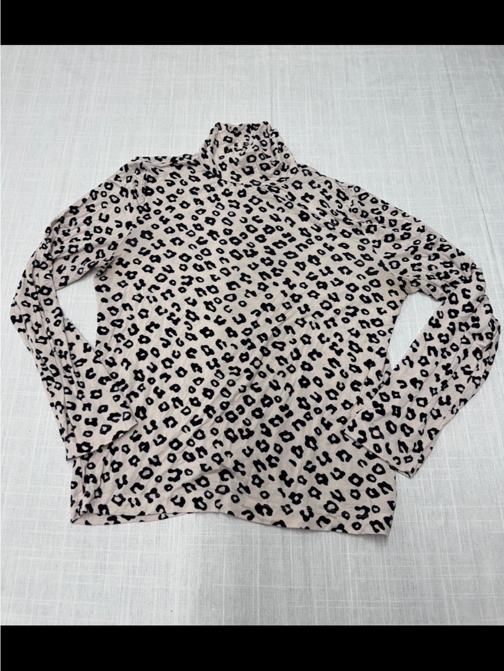 Loft Top Leopard Print Long Sleeve Turtleneck XL